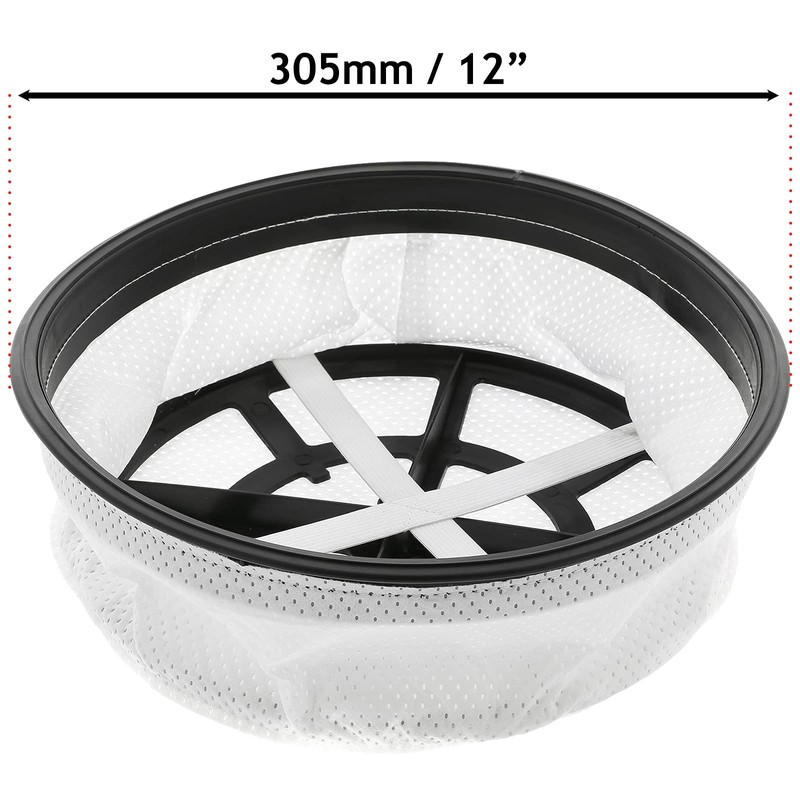Spares2go 30cm Microfibre Cloth Round Filter For Numatic Henry Hetty
