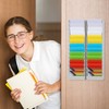 SHINEOFI 28-Slot Attendance Card Holder Rack Wall Mounted Storage for