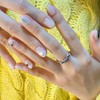 [Janef] Luxurious brooch nails like gemstones - Emerald on both