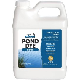 PondWorx Pond Worx Blue Lake and Pond Dye - 4X Concentrated Liquid Pond Colorant â€“ Shad