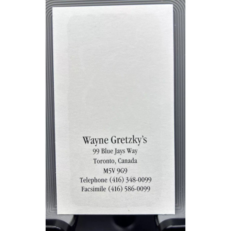 Wayne Gretzky's Restaurant 1990s Wayne Gretzky Restaurant Toronto Ontario Canada