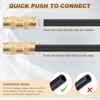 Boeray 5/16" Quick Push to Connect Fittings Brass Union Straight