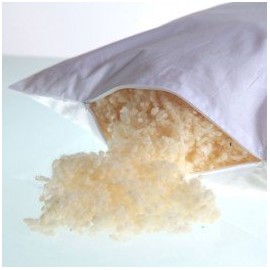 The Wool Company Bags of Wool for 100% Wool Pillows with Zip - Double Scoured Extremely Clean and Low Odour- Made in The UK