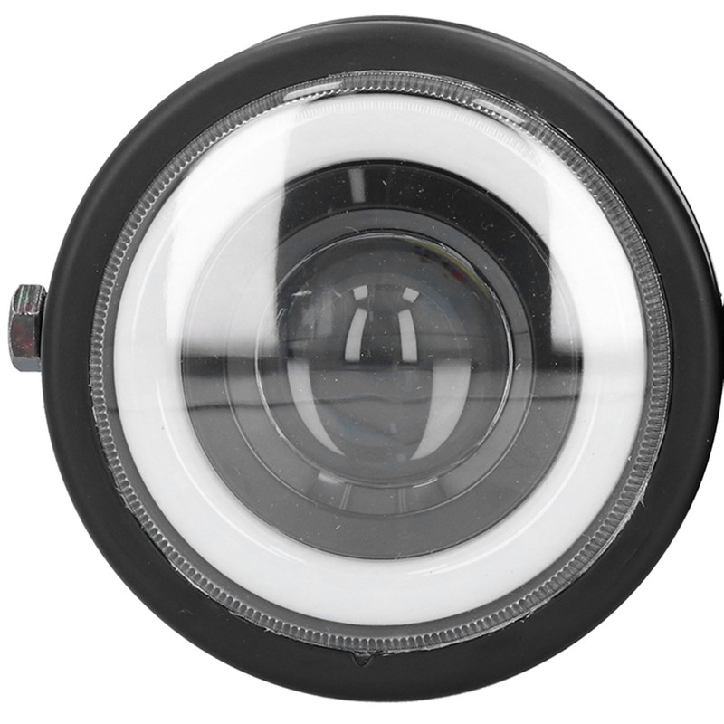 Universal LED Headlamp Double Lamps Round Angel Eyes High Low