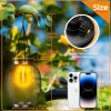 Ortiny 2 Pack Hanging Solar Lanterns -Retro Design,Waterpr