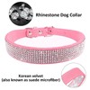 CVNRCLP Sparkling Rhinestone Pet Collar - Soft Leather Small Dog