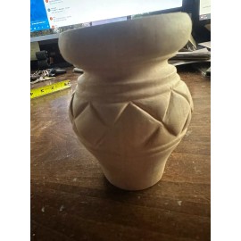 Unbranded Qty 4 Solid Wood Cherry Furniture Foot / Bun Foot - 4-1/2" High can be painted