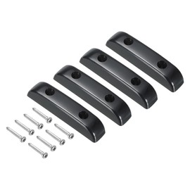 MECCANIXITY Plastic Bass Thumb Rest Finger Rest Black for Bridge Guitar with Screws 4pcs