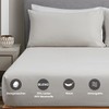DAPU Fitted Sheet Linen Cotton Bed Sheet (Beige, 100 x