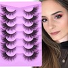 False Eyelashes Fairy Cat Eye Lashes Mink Faux Fluffy Fox