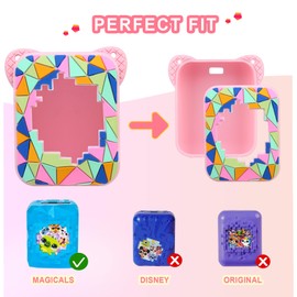 Supmay Silicone Cover Case for Bitzee Magicals Interactive Toy, Soft Silicone Protective Bag, Protective Skin Sleeve for Bitzee Virtual Electronic Pets Accessories, Pink