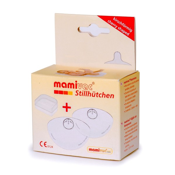 Mamivac - Cherry Shaped Nipple Shield for Breast Milk Pumps - Small 18mm (Pack of 2)