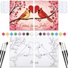 Nuberlic Sip and Paint Paint Kits for Couples Love Birds