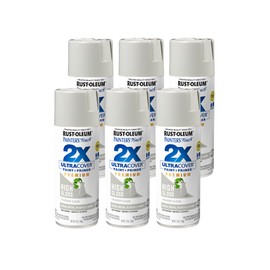 Rust-Oleum 355060-6PK Painter's Touch 2X Ultra Cover Spray Paint, 12 oz, High Gloss Thunder Cloud, 6 Pack