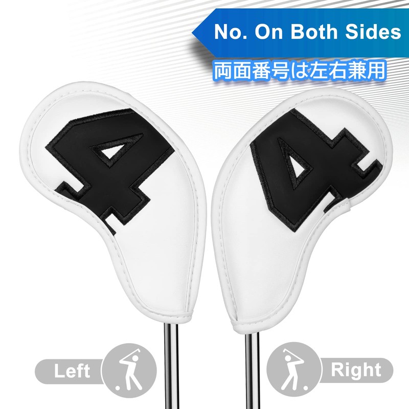 Golf Iron Cover Magnetic Wedge Cover Club Head Cover Set