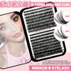 QUKLOGEN DIY Fluffy Lash Extension Kit 900Pcs D Curl 9-18mm