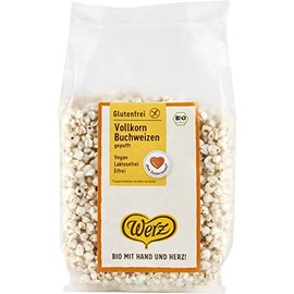 Werz Whole Grain Buckwheat, Puffed, Unsweetened, Gluten-Free, Pack of 4 (4 x 80 g)
