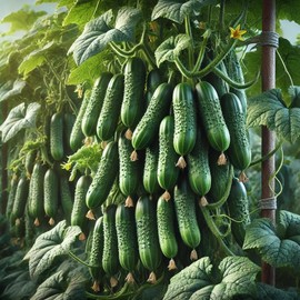 Cucumber Titus F1 Seeds – Hybrid, (Open-Pollinating) | 45–55 Days to Harvest | High-Yielding, Crisp Variety for Greenhouses & Outdoor Gardens