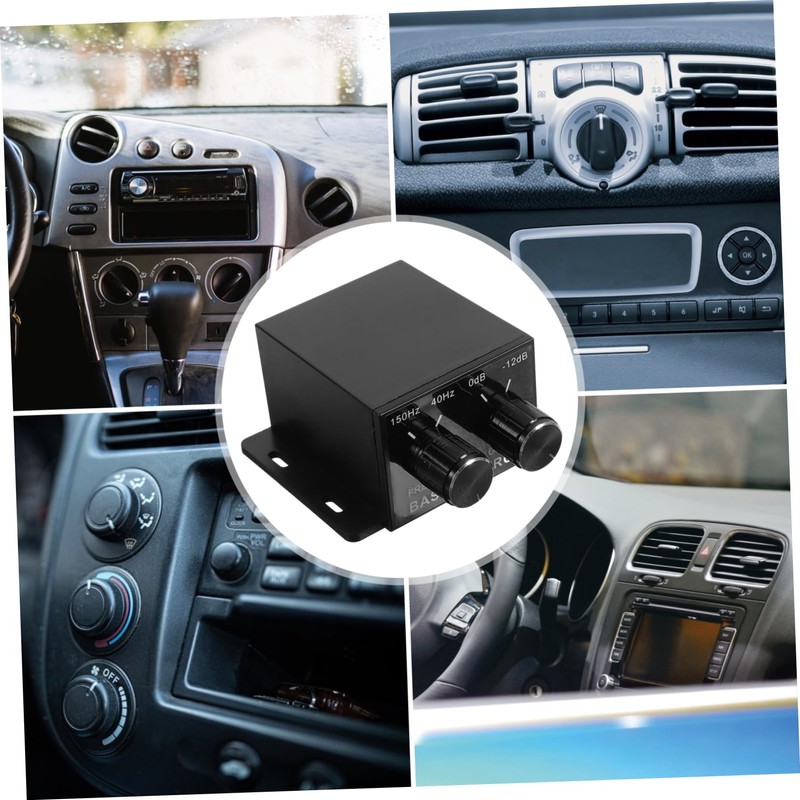 Mikinona Bass Knob Car Amplifier Bass Knob Level Controller Volume