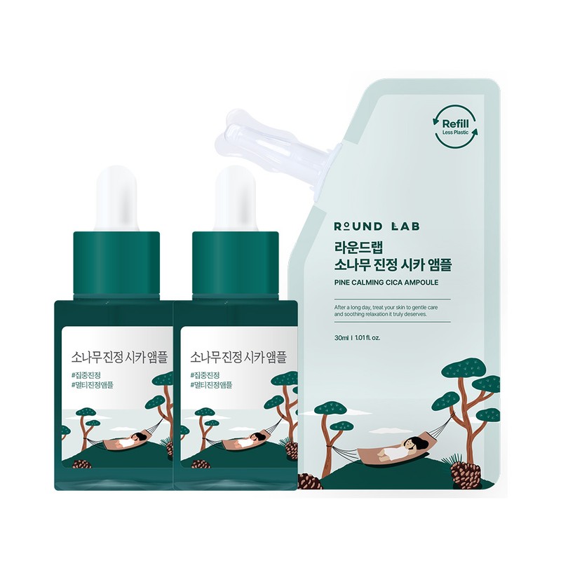 Roundlab Round Lab Pine Calming Cica Ampoule 30ml 2ea +
