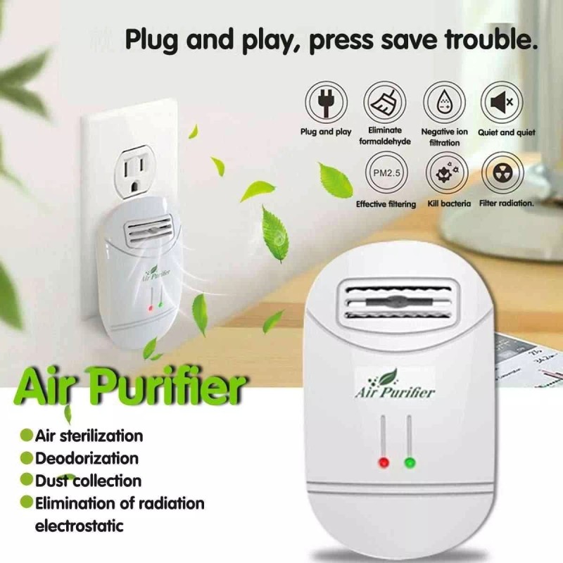 CIKUSO Purificador Ionizador Limpiador Aire Iones Para El Hogar 4pz
