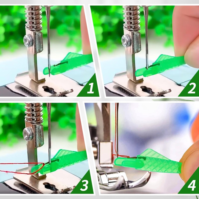 CENCERY 25 Pcs Needle Threaders Sewing Machine Needle Threader Fish