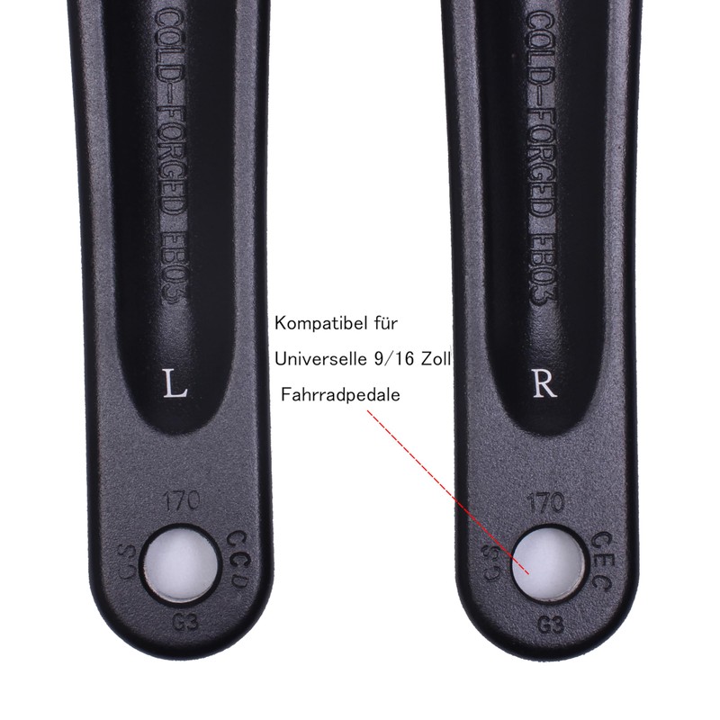 Prowheel Ebike Mini ISIS Crank Arm 165 mm/170 mm/175 mm