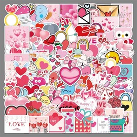 Aesthetic Sticker Pack, 150 Pieces - Beauty, Cars, Motivational Quotes Bundle, Waterproof Vinyl Decals (Love)
