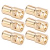10 Pcs 6mm Banana Plug Gold Plated Male Connector Adapter