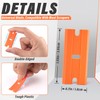 DIYSELF 100 Pack Plastic Razor Blades, Blade Refill for Plastic