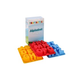 Traytastic! Silicone Letter Mold A-Z Alphabet - Large 1.5" Cavity - Wax Crayons, Resin, Candy, Chocolate, Crafting, Baking, Molding, Melting - Oven & Dishwasher Safe, BPA Free