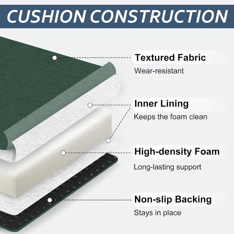 Basic Beyond Chair Cushions for Dining Chairs 4 Pack, Kitchen