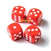 Levarage 0036 Red Dice, Large Size, Set of 4, Red,