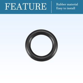QUARKZMAN Nitrile Rings Round Washer 18 mm x 12 mm x 3 mm for Tap Plumber Repair Seal Connection, Black Pack of 50