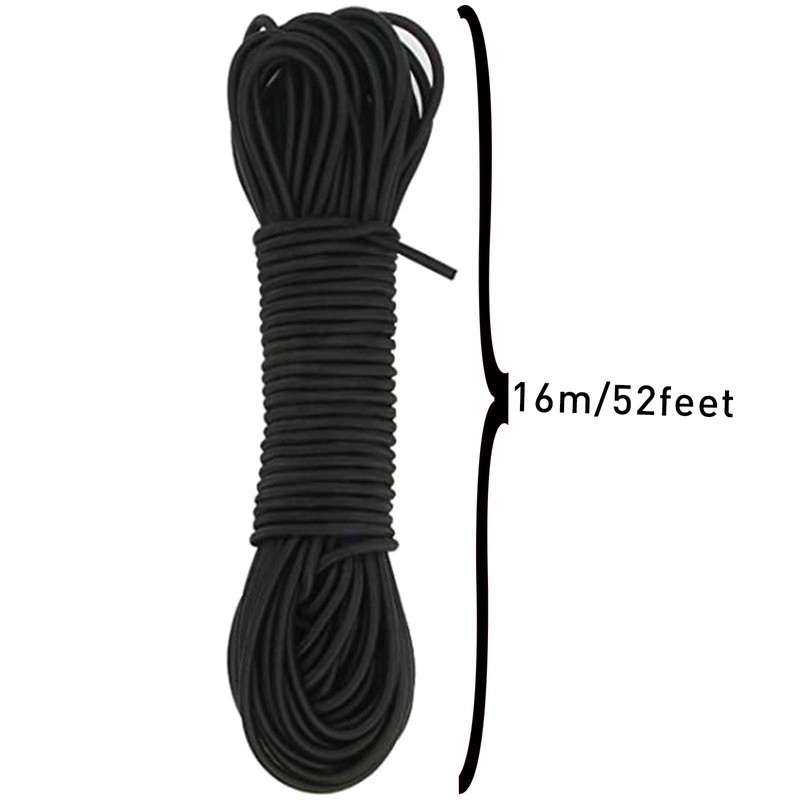 HLOGREE 1/4" x 52 ft Bungee Shock Cord, Elastic Kayak