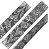 Nesmo 524 Damascus Steel Blank Billet Black Feather Patern Bar