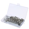100 Sets 10mm 3/8-inch Grommet Kit Silver Sewing Eyelet Kit