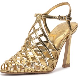 Vince Camuto Women's SCARLA Heeled Sandal, True Gold, 7