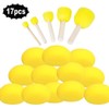 Anyasen Painting Sponge 17 Pieces Synthetic Sponges Round Sponge Set