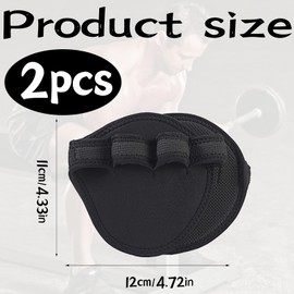 Grip Pads, Weight Training, Grip Pads for Pull-Ups, Fitness Grip Pads, Grip Pads, Gym, Suitable for Fitness, Pull-Ups, Bodybuilding and Strength Training for Maximum Grip (1 Pair)