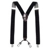 DonDon Men's Braces Extra Strong 3.5 cm Wide with 4