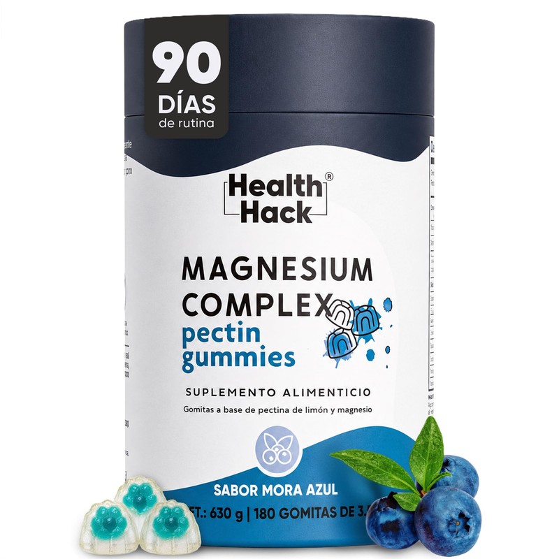 Magnesio Complex con Glicinato y Citrato 180 Gomitas Sin Azúcar