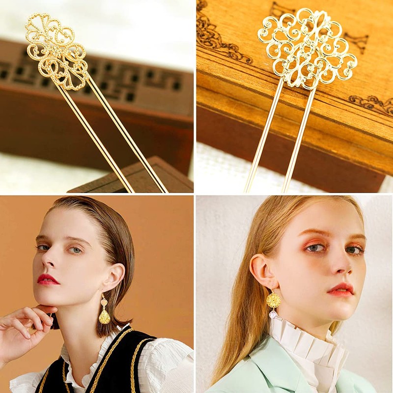 Samcos Watermark Parts, Set of 100, Gold, Flowers, Moon, Drops,