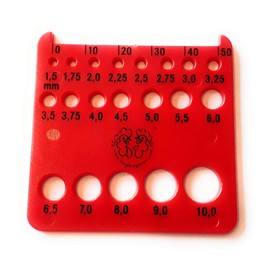 addi CrasyTrio Bamboo (Flexi-Flips) with Gold Cord (EU Version) (Set of 3) with Red Needle Gauge 9.5in (24cm) Size US 2 (3mm)