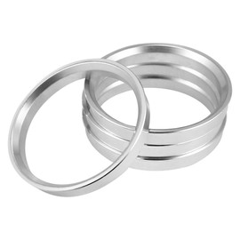 X AUTOHAUX Set of 4 Car Hub Centric Rings Aluminium Alloy Outer Diameter 73.1 mm 65.1 mm