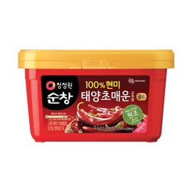 Chung Jung One O'Food Hot Gochujang 2.2lb, Korean Red Chili Pepper Paste, Spicy, Sweet and Savory Sauce, Traditional Fermented Condiment, 100% Brown Rice