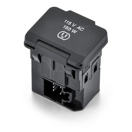 115V Power Outlet Inverter Compatible with Dodge Ram 1500/2500/3500/4500/5500 2013-2016 - Dashboard AC Outlet Socket Replaces# 68159295AB