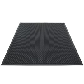 Guardian Easy Step Scraper 2X3 (23in x 35in) Indoor/Outdoor, Heavy-Duty, Solid Rubber Floor Mat,Black