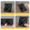 33-Pack 3D Wall Panels Black for Interior Wall Decor, Waterproof