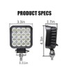Exzeit 80W Led Work Lights for Truck, 150° Flood Lights